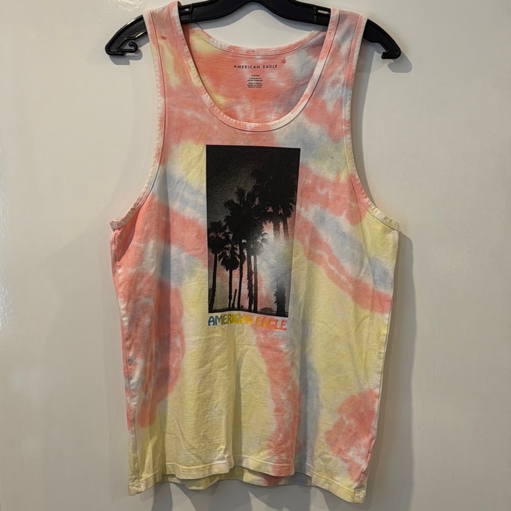 American Eagle Outfitters Pink Sleeveless Graphic Tank
